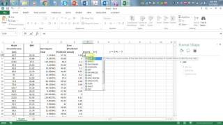 How to find SSE SST and Rsquared using Excel [upl. by Bowden]