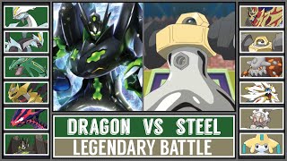 Legendary Pokémon Battle  DRAGON vs STEEL [upl. by Naud420]