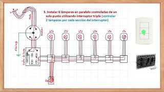 Diagramas e instalación de circuitos eléctricos básicos de iluminación [upl. by Melvina]