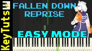 Learn to Play Fallen Down Reprise from Undertale  Easy Mode [upl. by Zeuqirdor]