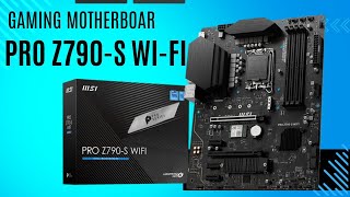 Msi Pro Z790 S Wi Fi solution with DDR5 Gaming Motherboard 13th14th Supported Tech Land [upl. by Yla855]