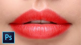 1Min How to Create Realistic Lipstick in Photoshop [upl. by Vena]