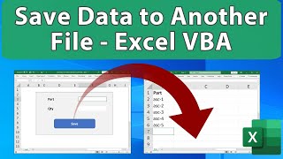 Excel VBA to Save Data to Another Workbook [upl. by Eizeerb]