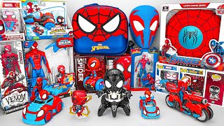 Marvel Spiderman Collection Unboxing Review Spidey and His Amazing Friends Spiderman Spider Cycle [upl. by Halak]