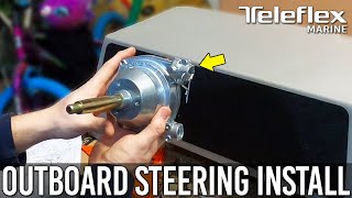 Outboard Steering System Install  NFB SafeT II  Jon Boat Side Console Conversion Part 3 [upl. by Socrates503]