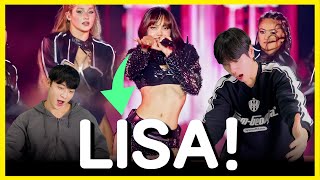 Korean react LISA  ‘ROCKSTAR  VICTORIA’s SECRET fashion show 😱😍 [upl. by Erl813]