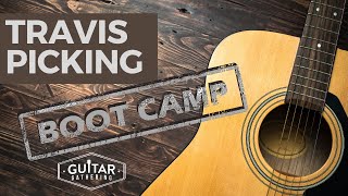 Travis Picking Bootcamp  Workout 1 [upl. by Michaud355]