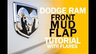 Gatorback RAM Front Rubber No Drill Mud Flap Tutorial  With OE Flares [upl. by Bywoods385]