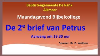 Maandag 24 januari 2022 Bijbelcollege Baptistengemeente De Rank Alkmaar [upl. by Slohcin]