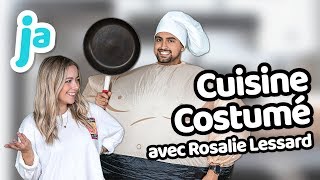 Je CUISINE avec ROSALIE LESSARD costumé en SUMO [upl. by Tuck]