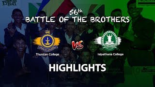 Highlights – Thurstan College vs Isipathana College  56th Battle of the Brothers [upl. by Lisa]