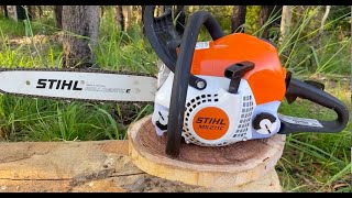 STIHL MS 211C Chainsaw quick review [upl. by Semmes]