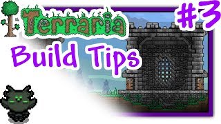 Terraria  Build Tips 3  Medieval Walls [upl. by Ashlee821]