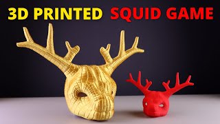 SQUID GAME  3D Printed VIP Deer Mask [upl. by Jegger960]