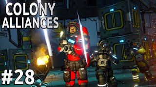 Space Engineers  Colony ALLIANCES  Ep 28  FIREFIGHT [upl. by Naired]