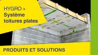 Hygro le système pour isoler des toitures plates en bois par lintérieur  Les Solutions Isover [upl. by Grefe]