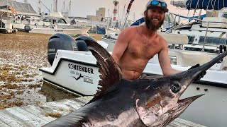 324 lb swordfish caught solo  daytime swordfishing  Key West Fl KWWM ep1 [upl. by Nahtam]