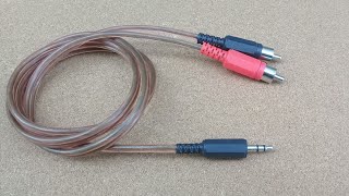 Make AUX to RCA Cable DIY [upl. by Mairem102]