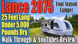 Lance 2075 25 Foot amp Under 5000 Pounds Premium Travel Trailer  New Design LanceTravelTrailer [upl. by Lasorella228]