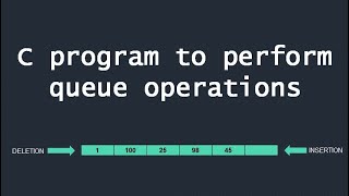 C program to perform queue operationsinsert delete display [upl. by Olney955]