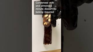 Condensed milk and almonds 1 minute dessertalmonds viralvideo condensedmilk shorts trending [upl. by Curhan148]