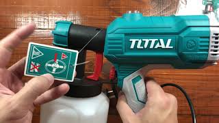 UNBOXING Pistola electrica Total 350w Spray Gun Pintar sin compresor vale la pena [upl. by Lyrret]