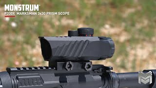 Marksman 3x30 Prism Scope Field of View [upl. by Philbo]