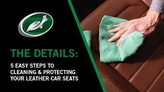 5 Easy Steps To Cleaning and Protecting Your Leather Car Seats [upl. by Ellerret]