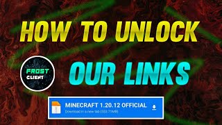 How To Unlock My GPLINKS  TOOLBOX Link Unlock 🔓 FROSTCLIENT MCPE [upl. by Nivrehs934]