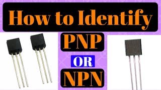 How to Identify PNP or NPN Transistor  Simple Way [upl. by Gladi]