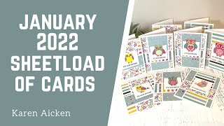 January 2022 SheetLoad of Cards SLCTJan2022 [upl. by Annas]