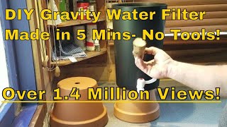 DIY water filter How to make FILTHY WATER drinkable [upl. by Ahsinat]