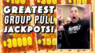 GREATEST Group Slot Pull JACKPOTS [upl. by Nivej]