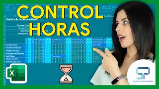 🕑 ➡ 🕥 Calcular HORAS TRABAJADAS en Excel ✅ Control de horas [upl. by Rather]