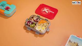 Nayasa Bento Steel Lunch Box [upl. by Dyol]