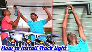 How to install track light  Track light kese lagaye  New update 2024  gkinteriordesigner [upl. by Nabalas904]