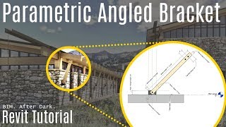 Revit Tutorial  Parametric Angled Bracket Revit Family [upl. by Levey]