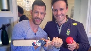 AB De Villiers masterclass his grip and stance [upl. by Ardnwahsal]