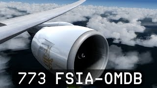 Prepar3d V4  Emirates 777300ER  Seychelles to Dubai FSIAOMDB [upl. by Dnalevets]