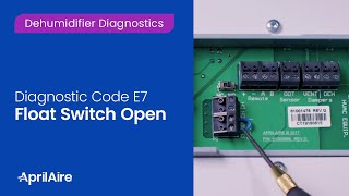 Diagnostic Code E7 – Float Switch Open [upl. by Reger]