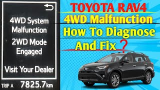 Toyota Rav4 2017  Four Wheel Drive Malfunction  How To Diagnose And Fix [upl. by Lrac441]