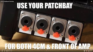 How to use a pedalboard Patchbay for BOTH 4 cable Method and into the front of Amp [upl. by Ahsimet640]