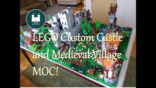 LEGO Castle amp Medieval Village Custom MOC [upl. by Teevens102]