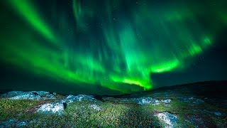 Northern lights above Harstad Norway [upl. by Nozicka]