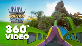 360 Video Krakatau Aqua Coaster  Volcano Bay [upl. by Oer366]