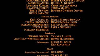 Beauty and the Beast 1991 End Credits [upl. by Sucrad698]