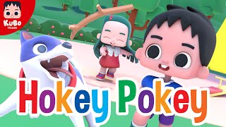 HOKEY POKEY with Lanie and Ollie  Nursery Rhymes with lyrics Kubo House [upl. by Chester]