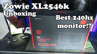 Benq Zowie XL2546k Unboxing [upl. by Gainer]