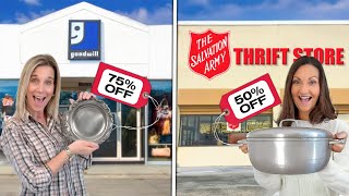 I Thrift Shopped GOODWILL VS Salvation Army Check out our Haul [upl. by Parshall]