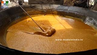 Traditional Jaggery Making  Jaggery Making Process from Sugar Cane  MAKING OF GURR [upl. by Lashoh963]